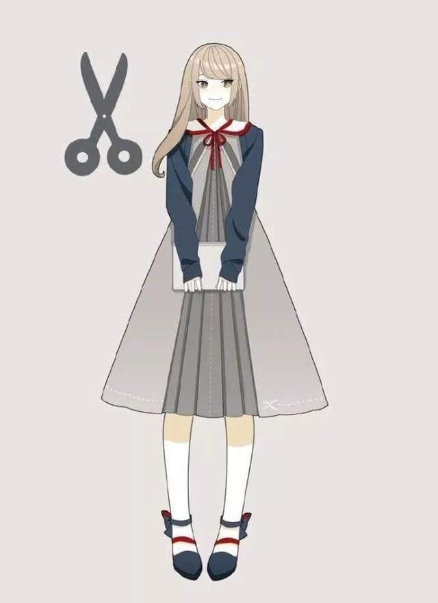 当文具拟人变二次元人物，圆规是文艺少女，钢笔变清爽帅哥