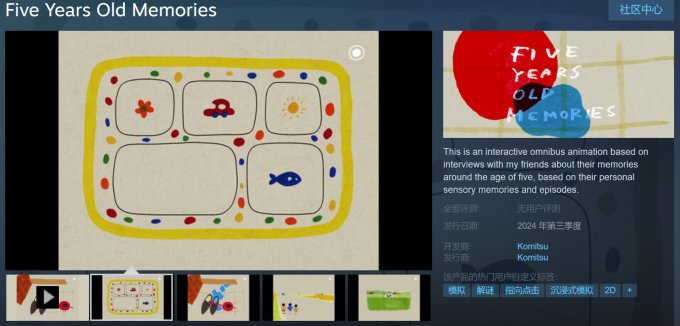 绘本风独游《五年的回忆》Steam试玩版开放