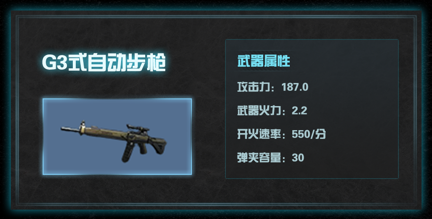 明日之后G3式自动步枪武器如何